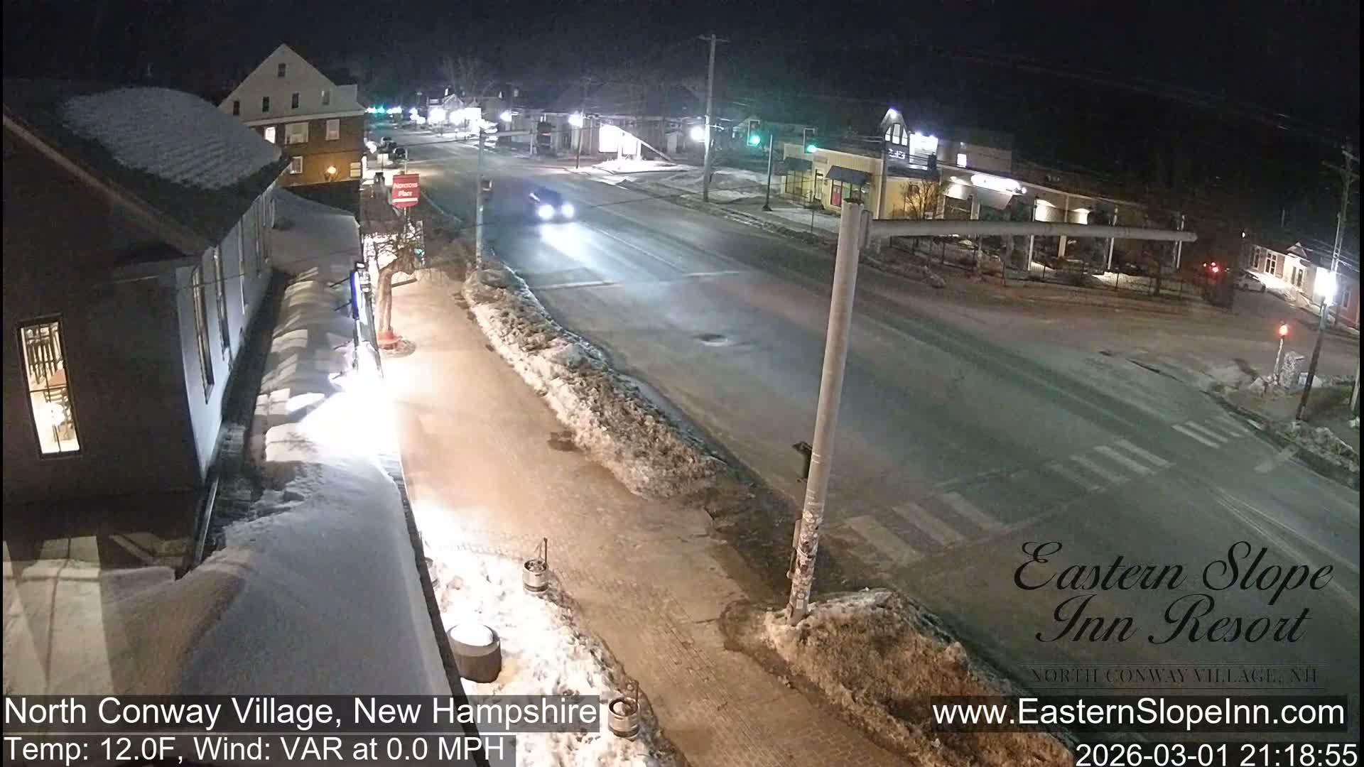 North Conway Village Live Cam - Conway, Carroll, New Hampshire, USA