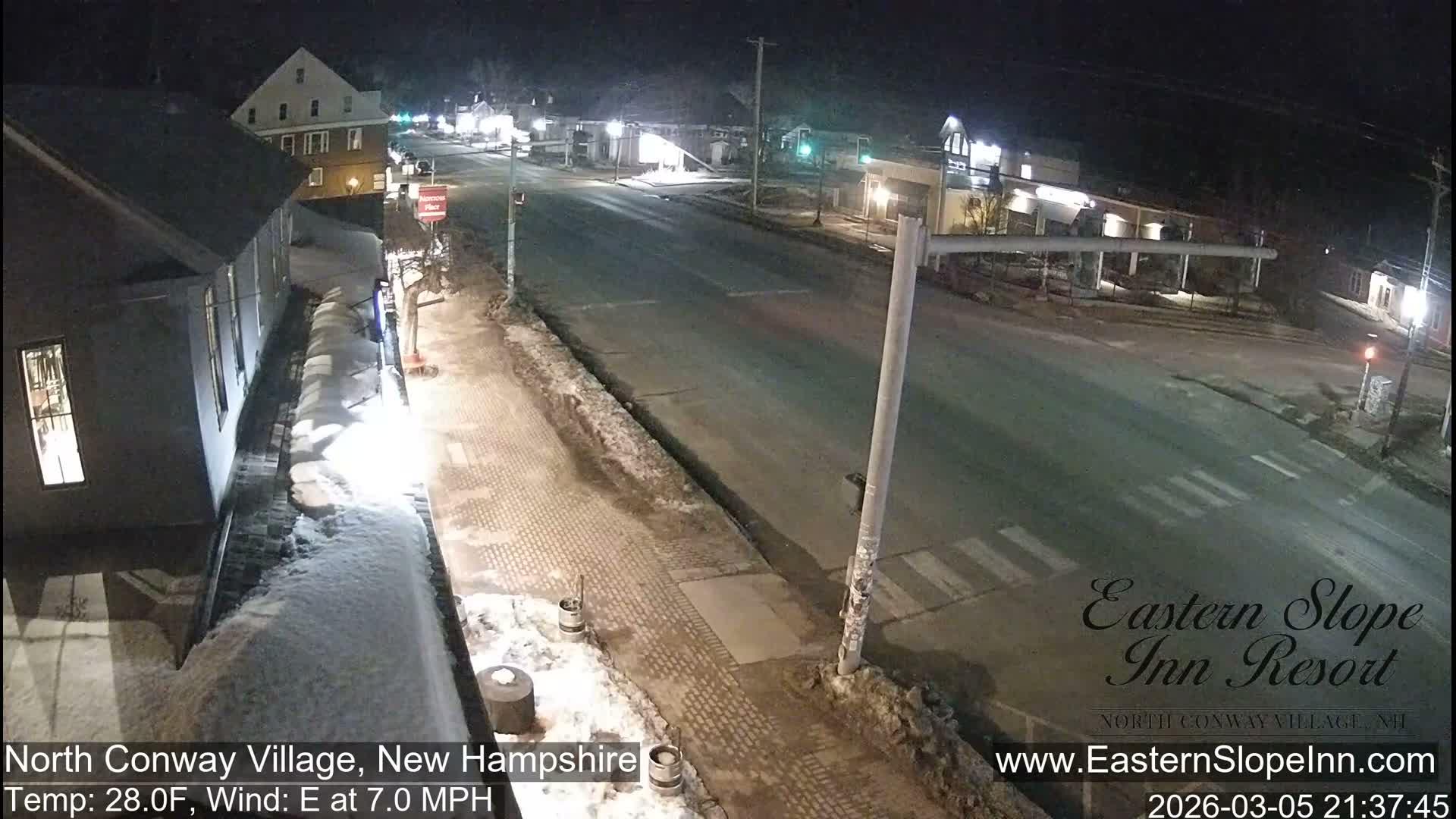 North Conway Village Live Cam - Conway, Carroll, New Hampshire, USA
