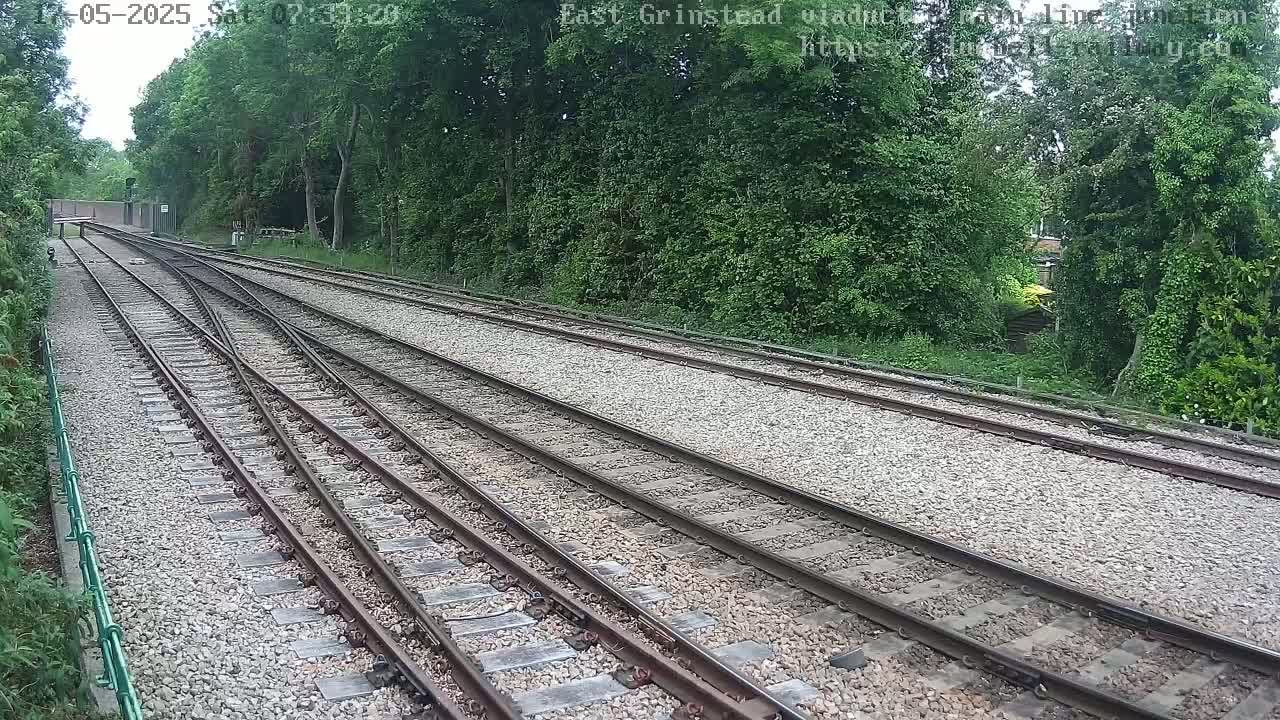 East Grinstead Station , Bluebell Railway,  Main Line Junction Viaduct North Live Cam - Mid Sussex, East Sussex, South East, England, United Kingdom