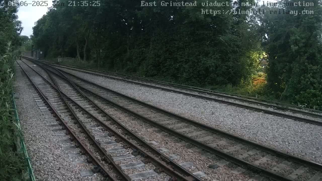 East Grinstead Station , Bluebell Railway,  Main Line Junction Viaduct North Live Cam - Mid Sussex, East Sussex, South East, England, United Kingdom