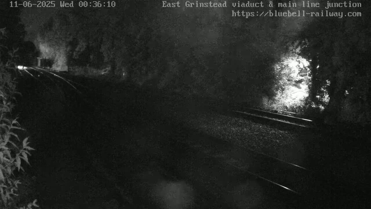 East Grinstead Station , Bluebell Railway,  Main Line Junction Viaduct North Live Cam - Mid Sussex, East Sussex, South East, England, United Kingdom