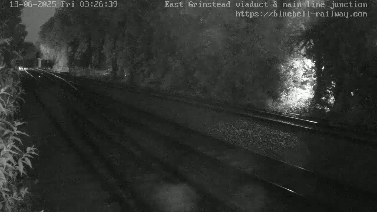 East Grinstead Station , Bluebell Railway,  Main Line Junction Viaduct North Live Cam - Mid Sussex, East Sussex, South East, England, United Kingdom
