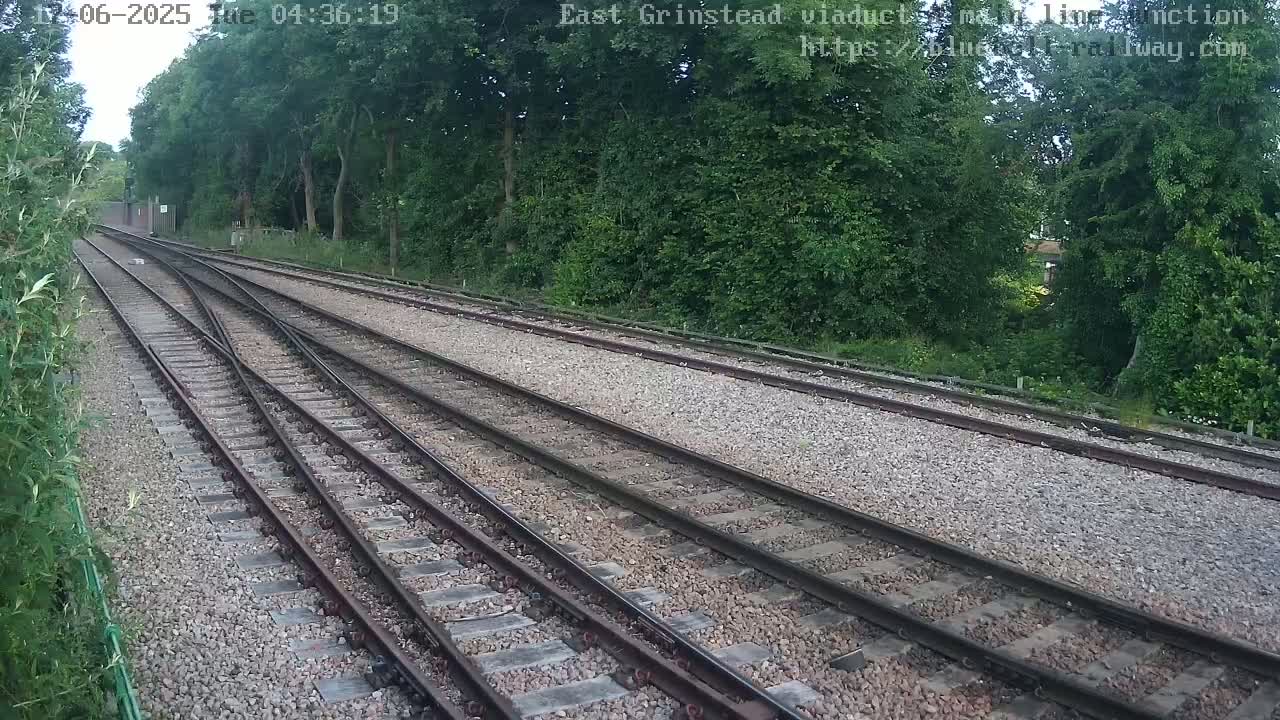 East Grinstead Station , Bluebell Railway,  Main Line Junction Viaduct North Live Cam - Mid Sussex, East Sussex, South East, England, United Kingdom