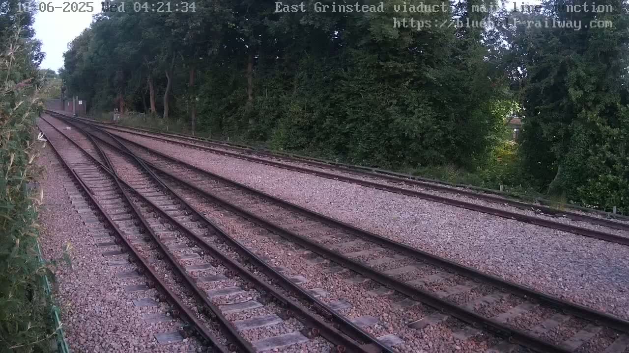 East Grinstead Station , Bluebell Railway,  Main Line Junction Viaduct North Live Cam - Mid Sussex, East Sussex, South East, England, United Kingdom