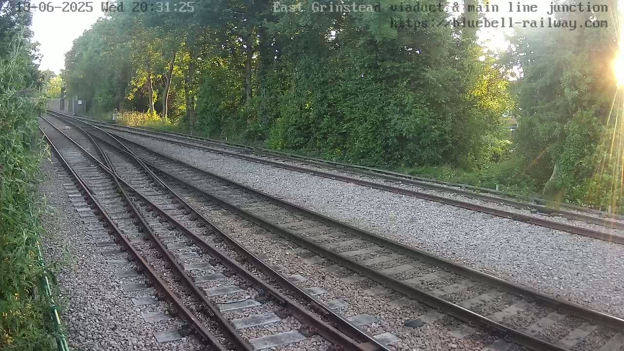 East Grinstead Station , Bluebell Railway,  Main Line Junction Viaduct North Live Cam - Mid Sussex, East Sussex, South East, England, United Kingdom