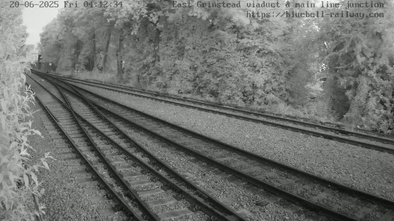 East Grinstead Station , Bluebell Railway,  Main Line Junction Viaduct North Live Cam - Mid Sussex, East Sussex, South East, England, United Kingdom