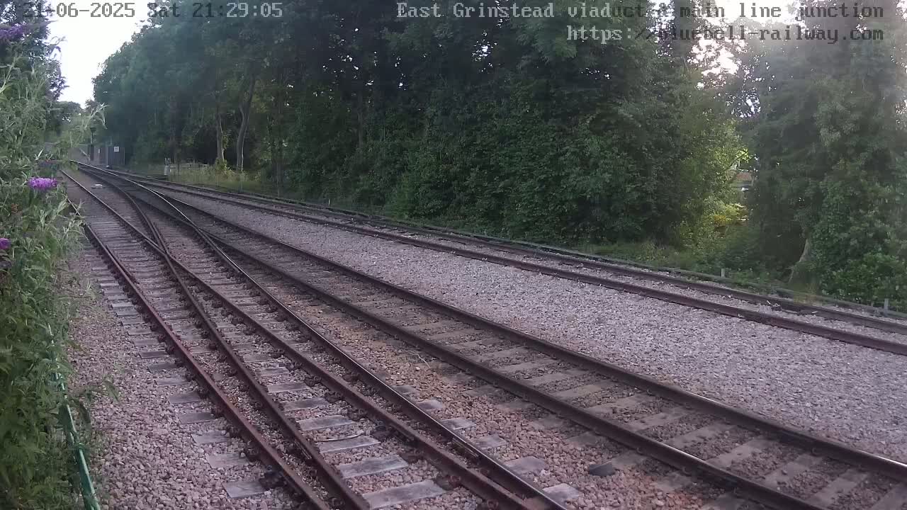 East Grinstead Station , Bluebell Railway,  Main Line Junction Viaduct North Live Cam - Mid Sussex, East Sussex, South East, England, United Kingdom