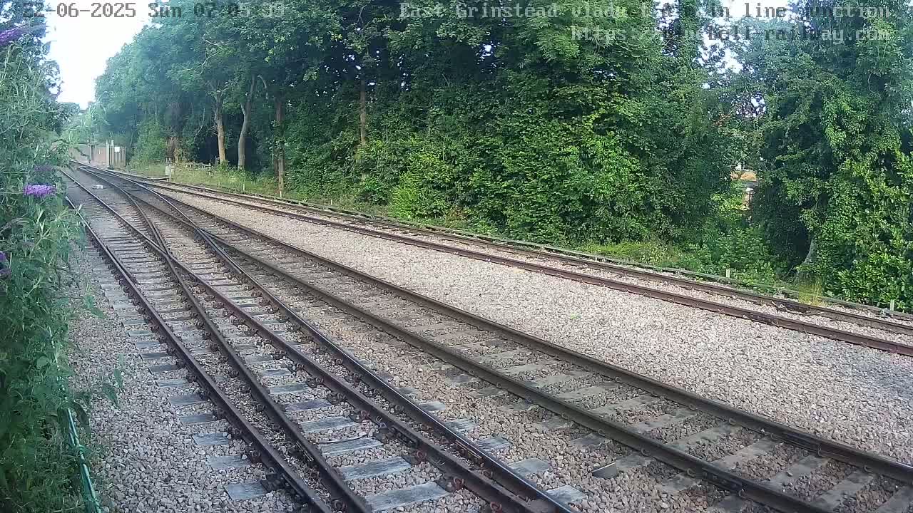 East Grinstead Station , Bluebell Railway,  Main Line Junction Viaduct North Live Cam - Mid Sussex, East Sussex, South East, England, United Kingdom