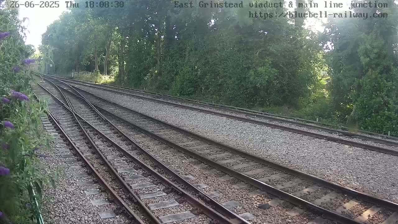East Grinstead Station , Bluebell Railway,  Main Line Junction Viaduct North Live Cam - Mid Sussex, East Sussex, South East, England, United Kingdom