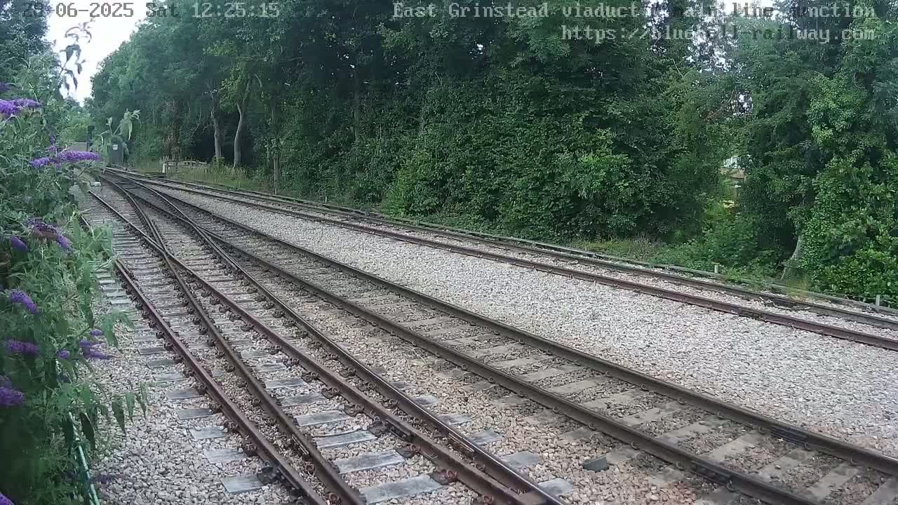 East Grinstead Station , Bluebell Railway,  Main Line Junction Viaduct North Live Cam - Mid Sussex, East Sussex, South East, England, United Kingdom