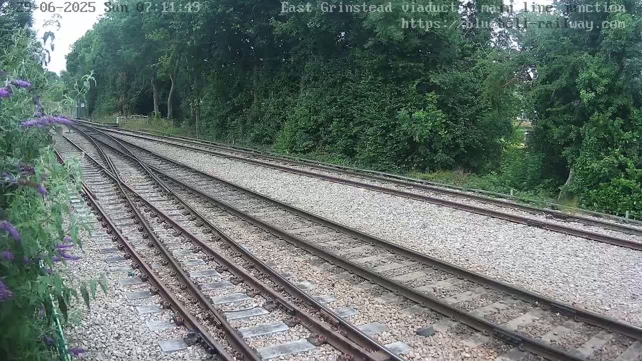 East Grinstead Station , Bluebell Railway,  Main Line Junction Viaduct North Live Cam - Mid Sussex, East Sussex, South East, England, United Kingdom