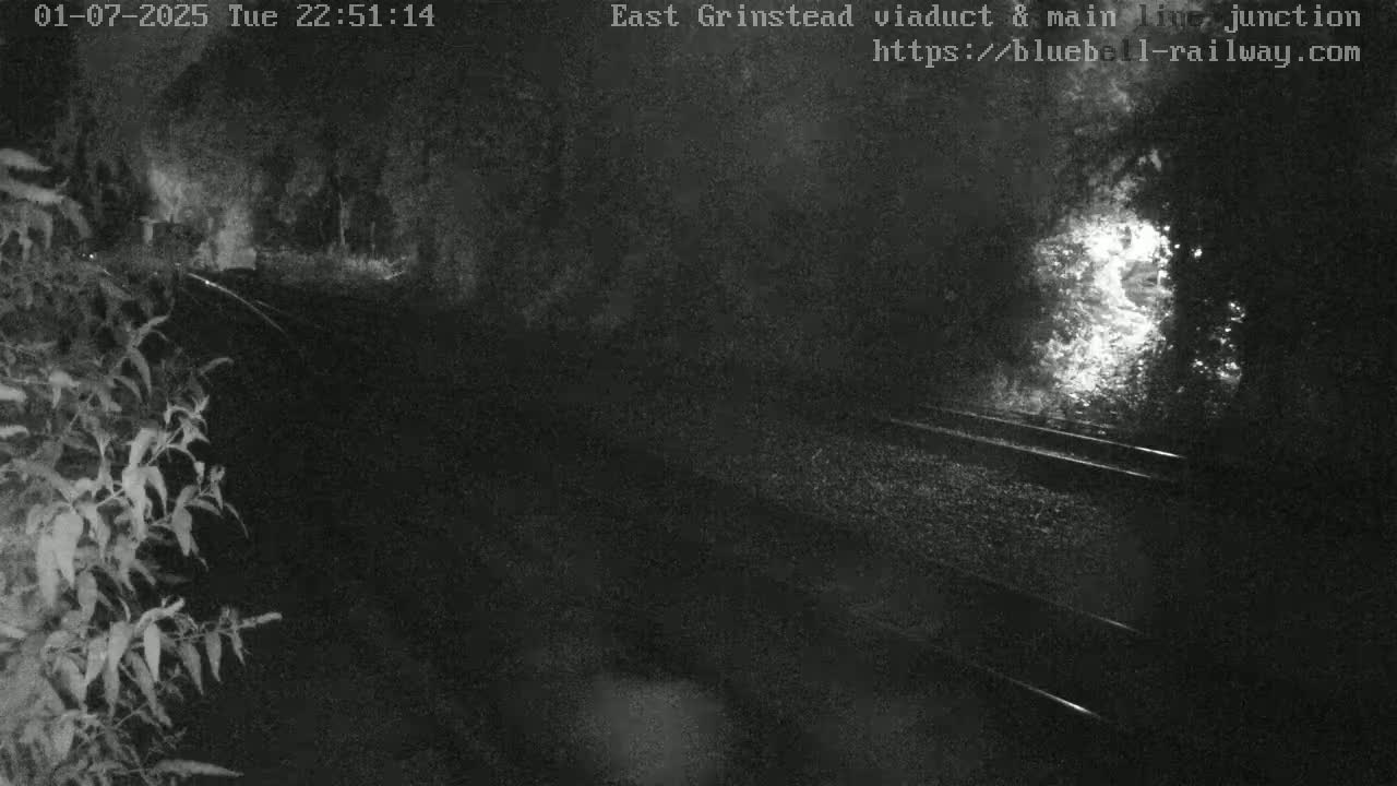 East Grinstead Station , Bluebell Railway,  Main Line Junction Viaduct North Live Cam - Mid Sussex, East Sussex, South East, England, United Kingdom