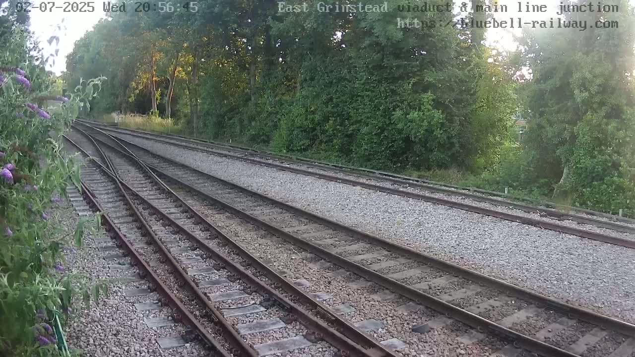 East Grinstead Station , Bluebell Railway,  Main Line Junction Viaduct North Live Cam - Mid Sussex, East Sussex, South East, England, United Kingdom