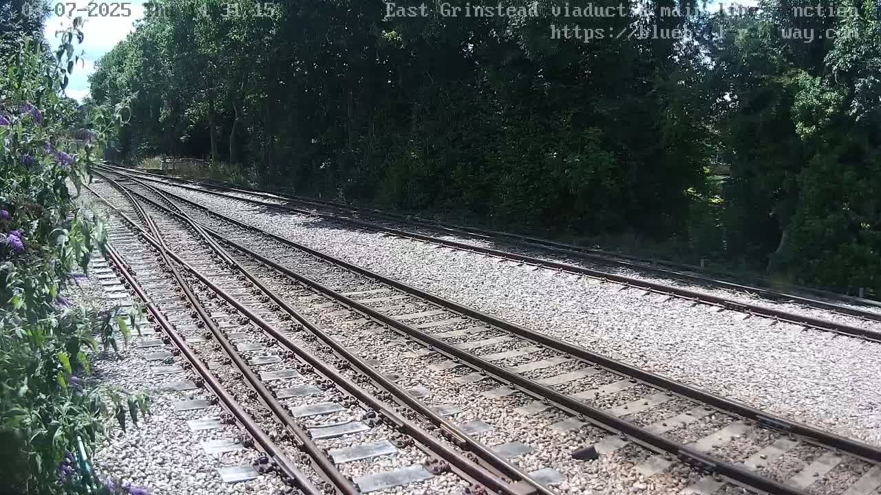 East Grinstead Station , Bluebell Railway,  Main Line Junction Viaduct North Live Cam - Mid Sussex, East Sussex, South East, England, United Kingdom
