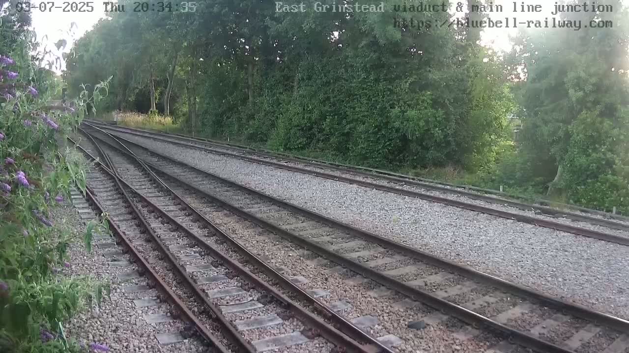East Grinstead Station , Bluebell Railway,  Main Line Junction Viaduct North Live Cam - Mid Sussex, East Sussex, South East, England, United Kingdom