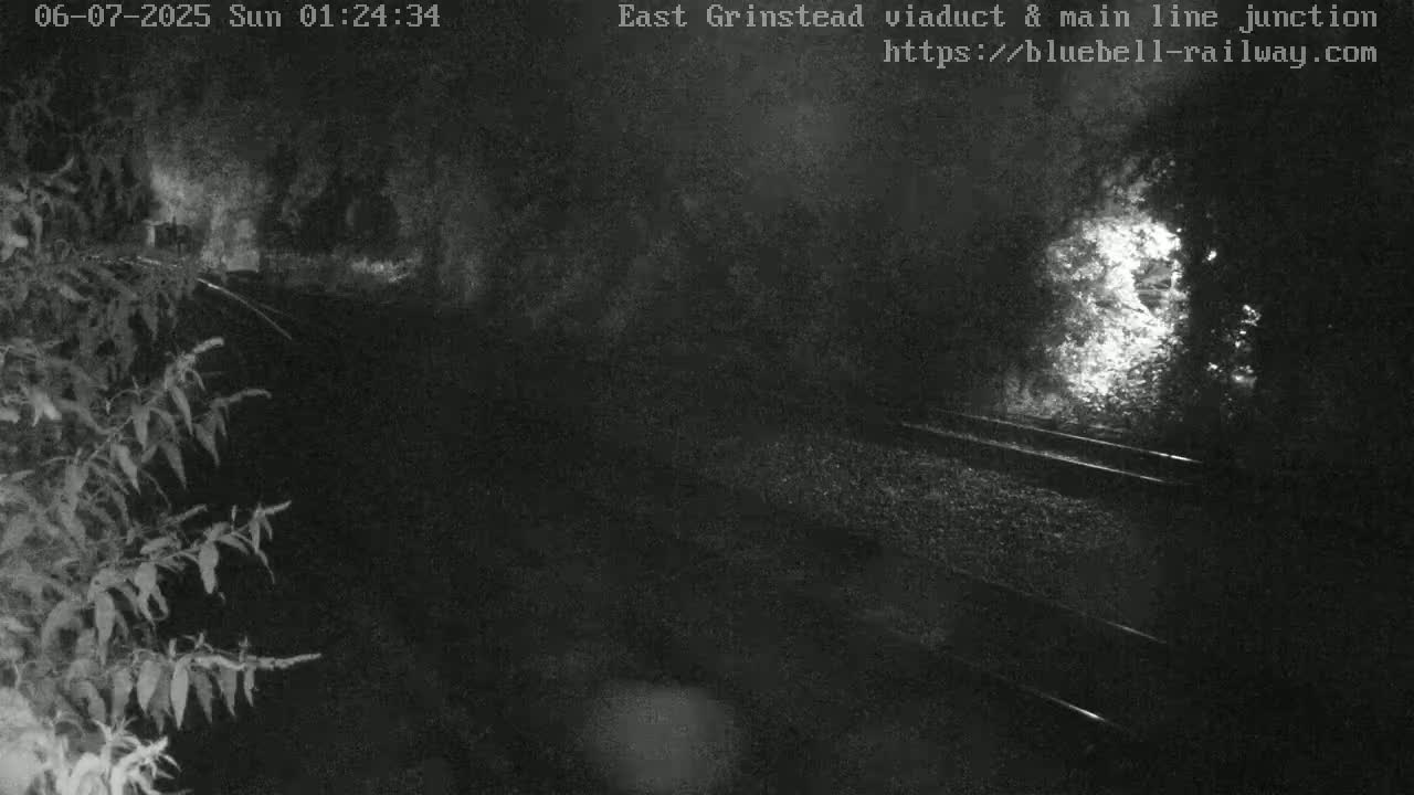 East Grinstead Station , Bluebell Railway,  Main Line Junction Viaduct North Live Cam - Mid Sussex, East Sussex, South East, England, United Kingdom