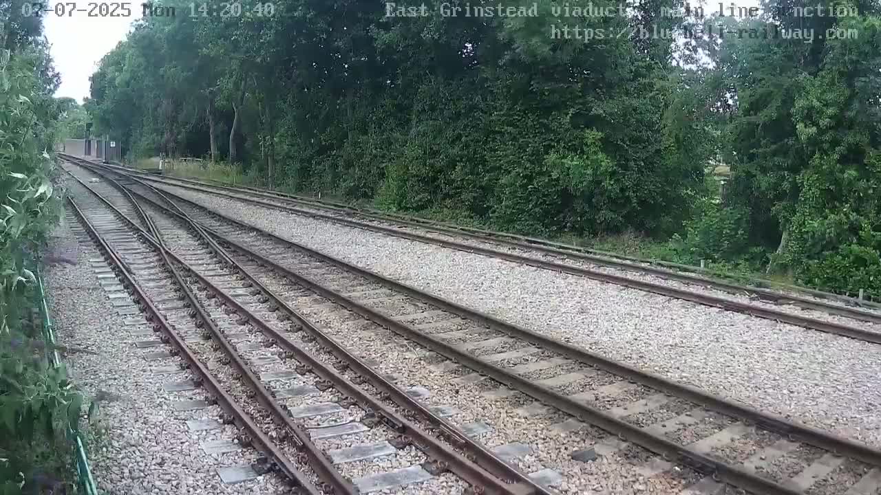 East Grinstead Station , Bluebell Railway,  Main Line Junction Viaduct North Live Cam - Mid Sussex, East Sussex, South East, England, United Kingdom