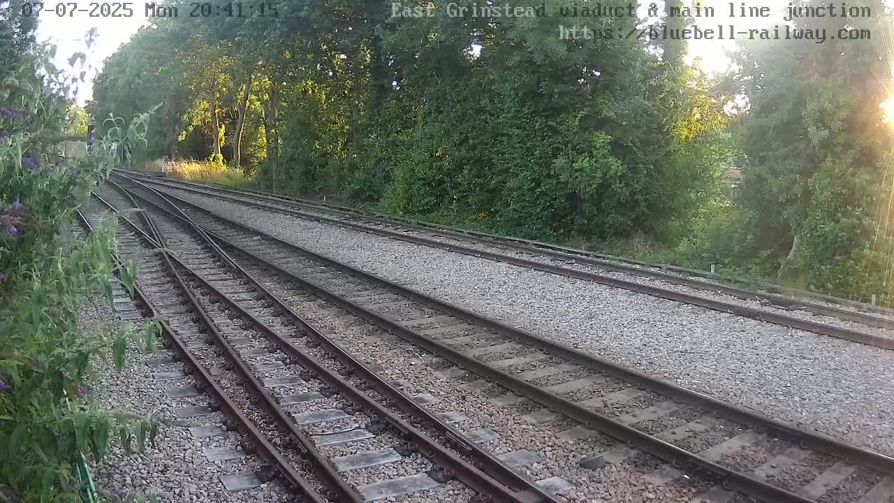 East Grinstead Station , Bluebell Railway,  Main Line Junction Viaduct North Live Cam - Mid Sussex, East Sussex, South East, England, United Kingdom