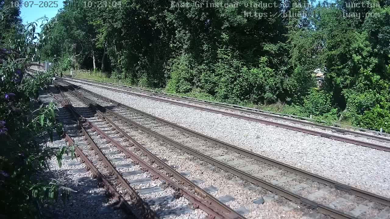 East Grinstead Station , Bluebell Railway,  Main Line Junction Viaduct North Live Cam - Mid Sussex, East Sussex, South East, England, United Kingdom