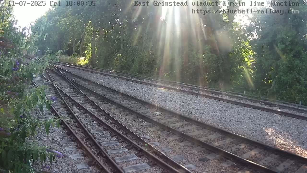 East Grinstead Station , Bluebell Railway,  Main Line Junction Viaduct North Live Cam - Mid Sussex, East Sussex, South East, England, United Kingdom