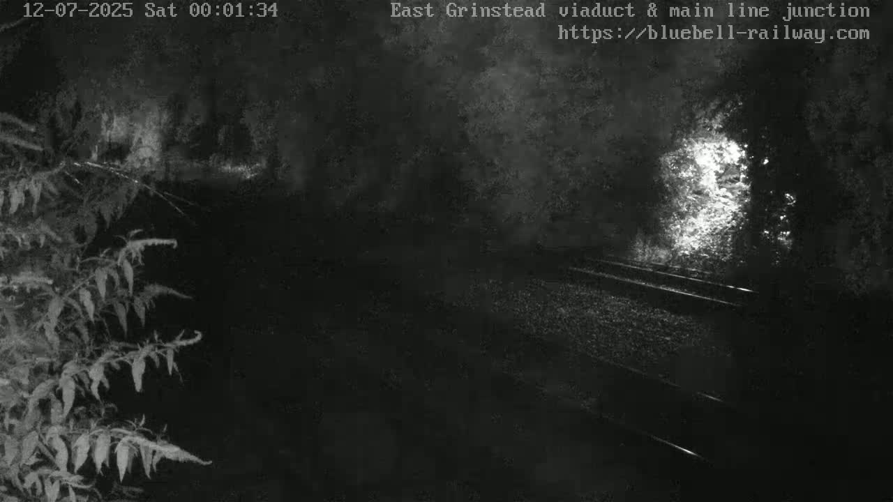 East Grinstead Station , Bluebell Railway,  Main Line Junction Viaduct North Live Cam - Mid Sussex, East Sussex, South East, England, United Kingdom