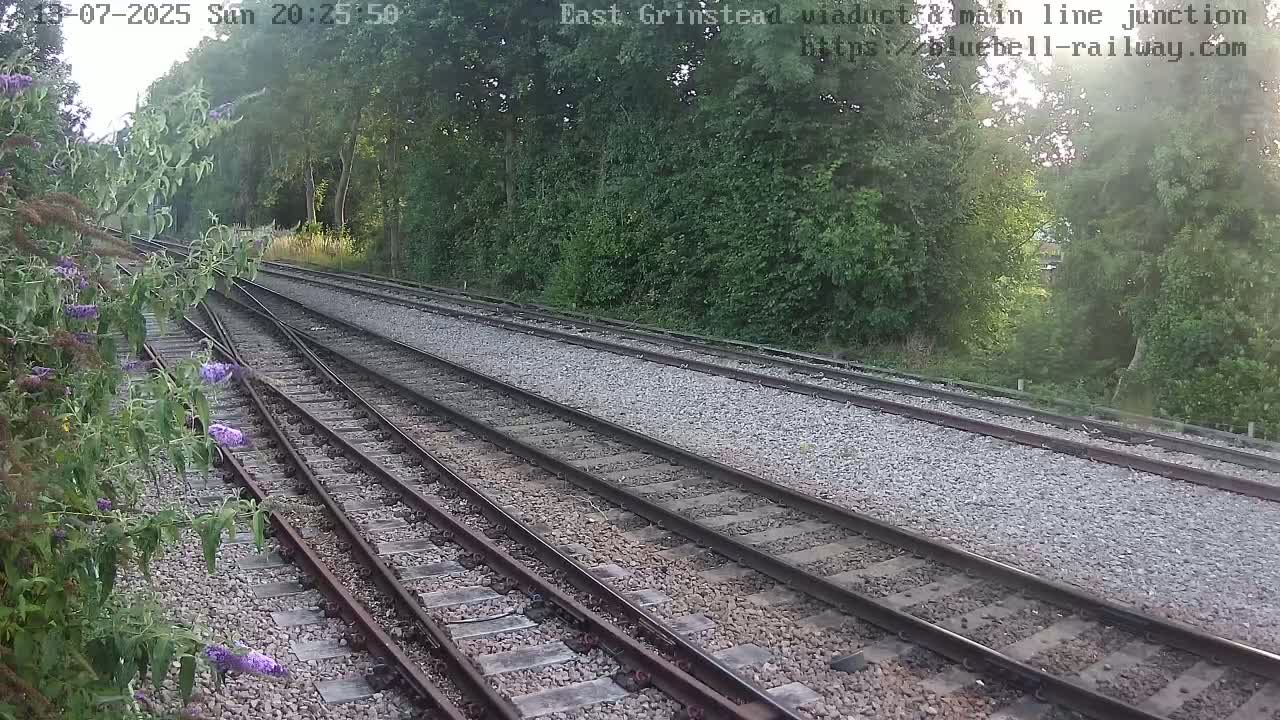 East Grinstead Station , Bluebell Railway,  Main Line Junction Viaduct North Live Cam - Mid Sussex, East Sussex, South East, England, United Kingdom