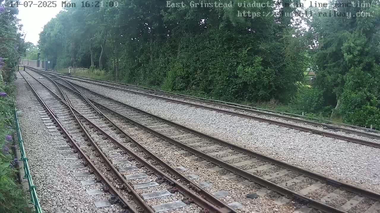 East Grinstead Station , Bluebell Railway,  Main Line Junction Viaduct North Live Cam - Mid Sussex, East Sussex, South East, England, United Kingdom
