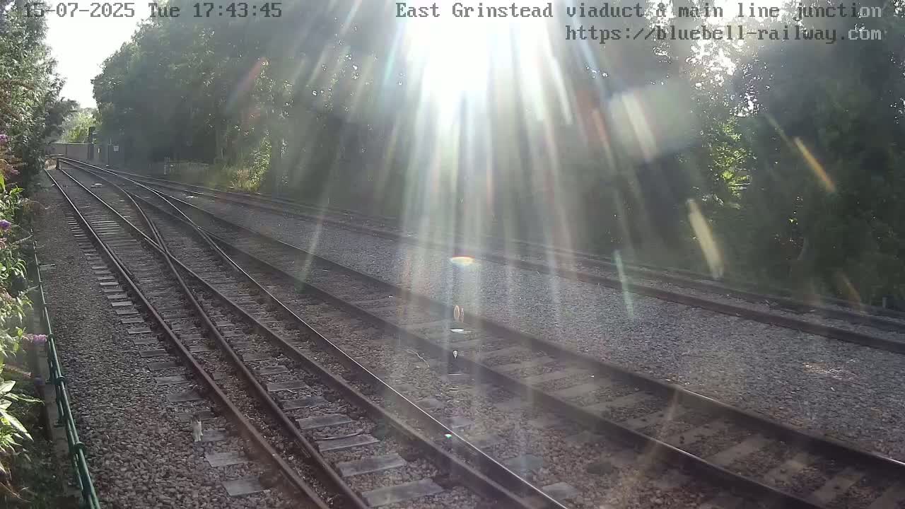 East Grinstead Station , Bluebell Railway,  Main Line Junction Viaduct North Live Cam - Mid Sussex, East Sussex, South East, England, United Kingdom