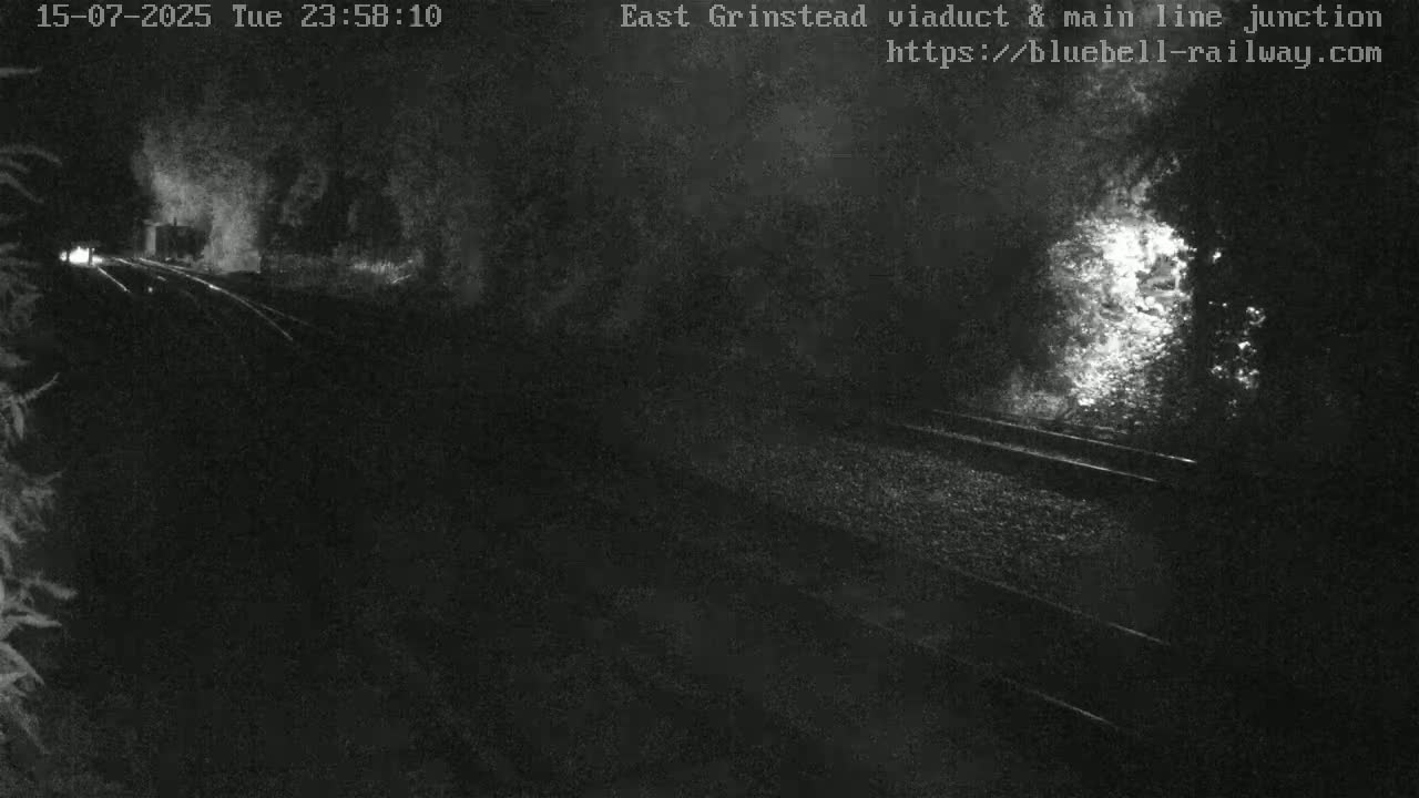 East Grinstead Station , Bluebell Railway,  Main Line Junction Viaduct North Live Cam - Mid Sussex, East Sussex, South East, England, United Kingdom
