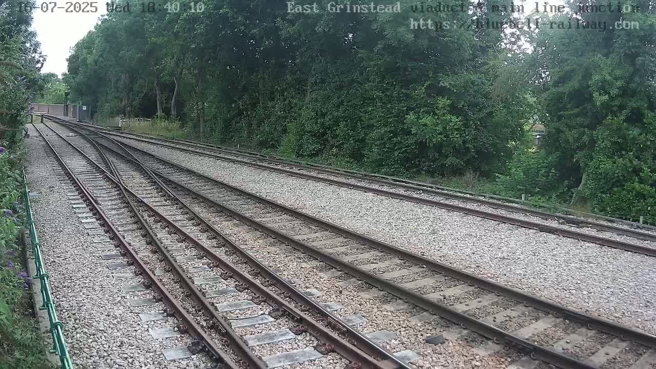 East Grinstead Station , Bluebell Railway,  Main Line Junction Viaduct North Live Cam - Mid Sussex, East Sussex, South East, England, United Kingdom