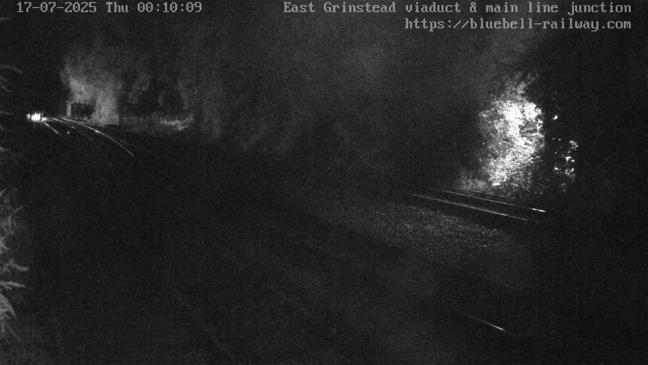East Grinstead Station , Bluebell Railway,  Main Line Junction Viaduct North Live Cam - Mid Sussex, East Sussex, South East, England, United Kingdom