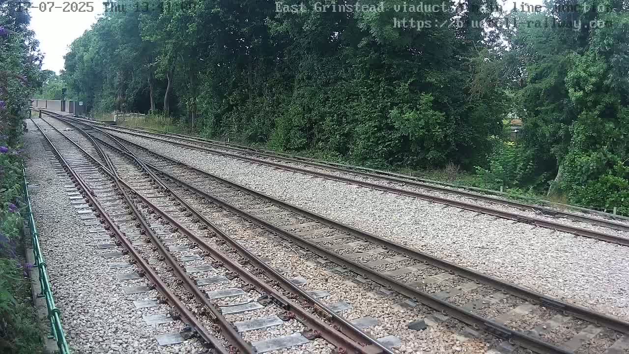 East Grinstead Station , Bluebell Railway,  Main Line Junction Viaduct North Live Cam - Mid Sussex, East Sussex, South East, England, United Kingdom