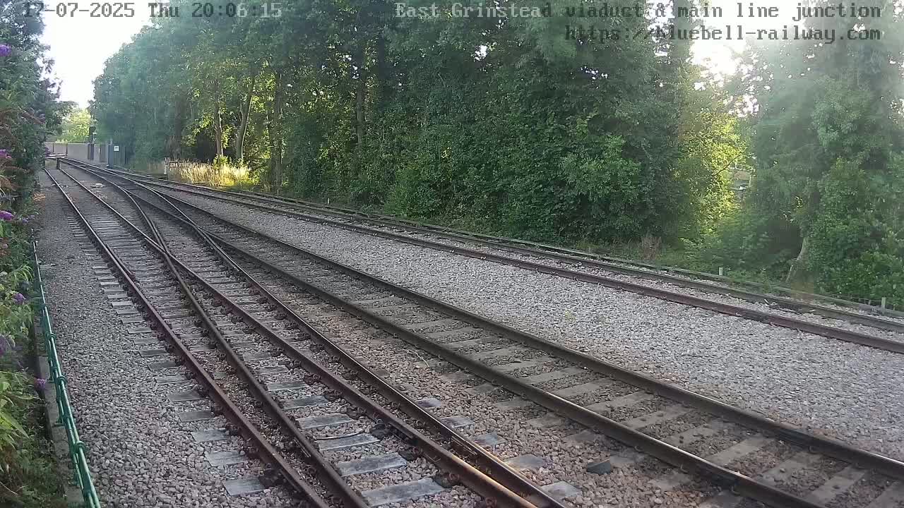 East Grinstead Station , Bluebell Railway,  Main Line Junction Viaduct North Live Cam - Mid Sussex, East Sussex, South East, England, United Kingdom