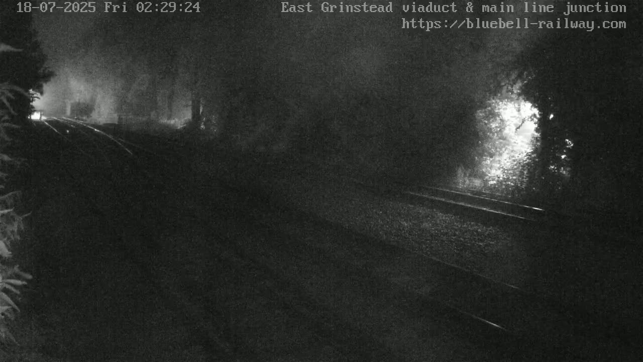 East Grinstead Station , Bluebell Railway,  Main Line Junction Viaduct North Live Cam - Mid Sussex, East Sussex, South East, England, United Kingdom