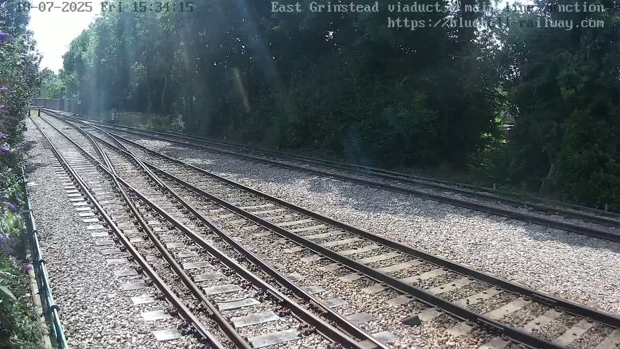 East Grinstead Station , Bluebell Railway,  Main Line Junction Viaduct North Live Cam - Mid Sussex, East Sussex, South East, England, United Kingdom
