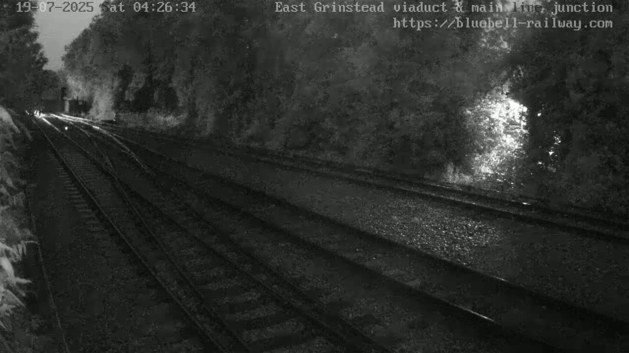 East Grinstead Station , Bluebell Railway,  Main Line Junction Viaduct North Live Cam - Mid Sussex, East Sussex, South East, England, United Kingdom