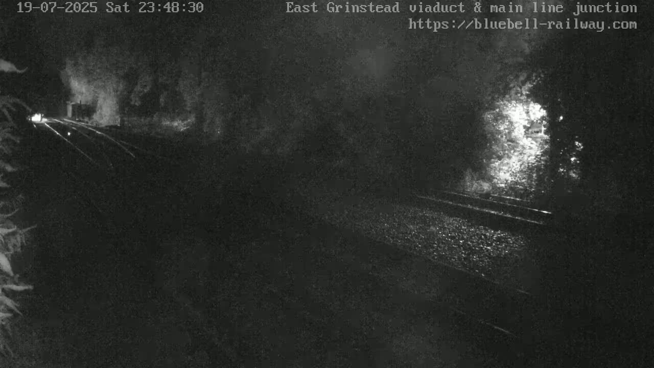 East Grinstead Station , Bluebell Railway,  Main Line Junction Viaduct North Live Cam - Mid Sussex, East Sussex, South East, England, United Kingdom
