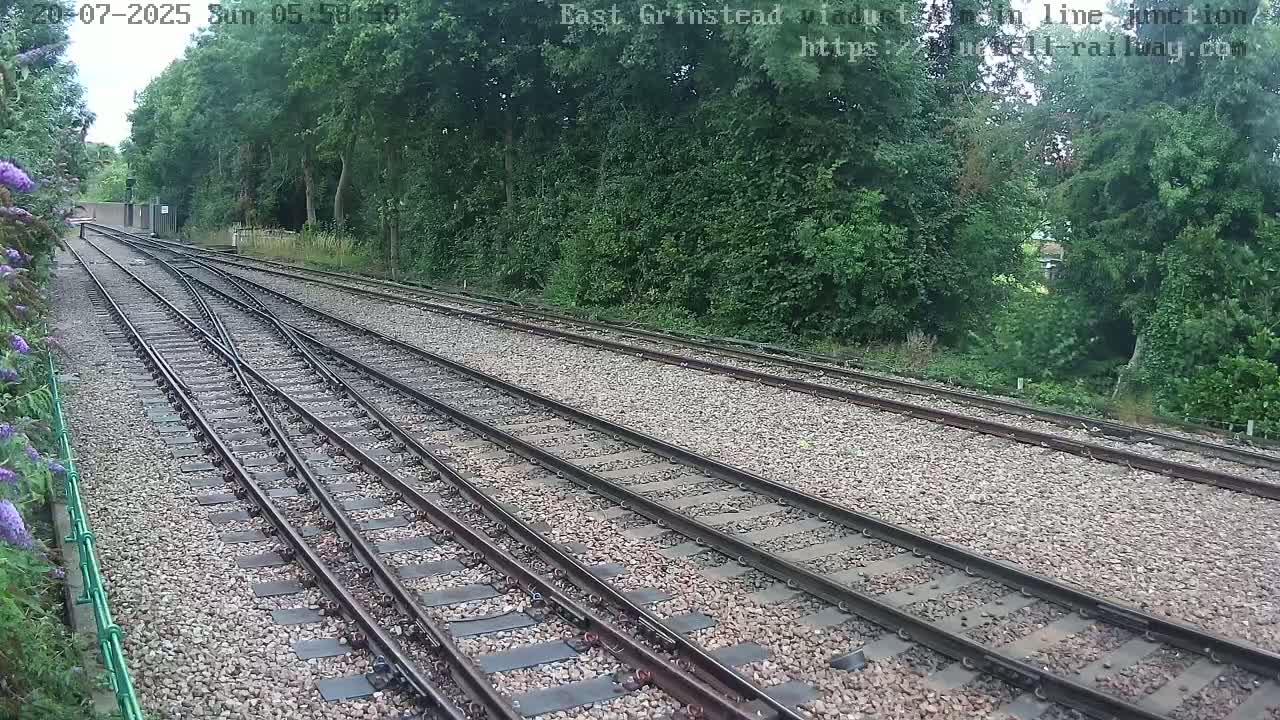 East Grinstead Station , Bluebell Railway,  Main Line Junction Viaduct North Live Cam - Mid Sussex, East Sussex, South East, England, United Kingdom