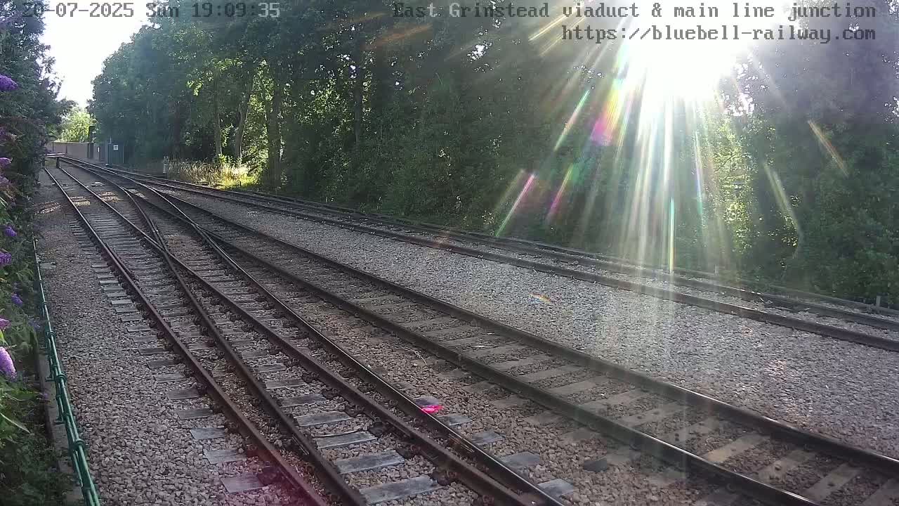 East Grinstead Station , Bluebell Railway,  Main Line Junction Viaduct North Live Cam - Mid Sussex, East Sussex, South East, England, United Kingdom
