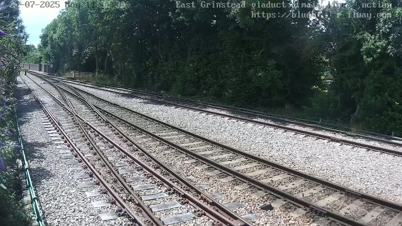 East Grinstead Station , Bluebell Railway,  Main Line Junction Viaduct North Live Cam - Mid Sussex, East Sussex, South East, England, United Kingdom