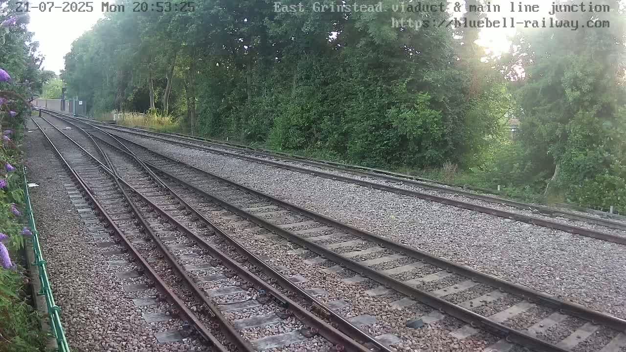 East Grinstead Station , Bluebell Railway,  Main Line Junction Viaduct North Live Cam - Mid Sussex, East Sussex, South East, England, United Kingdom