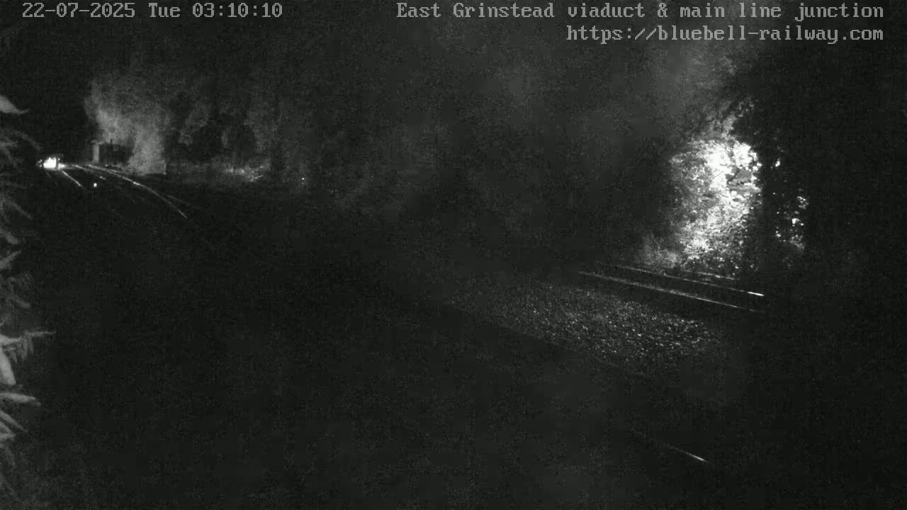 East Grinstead Station , Bluebell Railway,  Main Line Junction Viaduct North Live Cam - Mid Sussex, East Sussex, South East, England, United Kingdom
