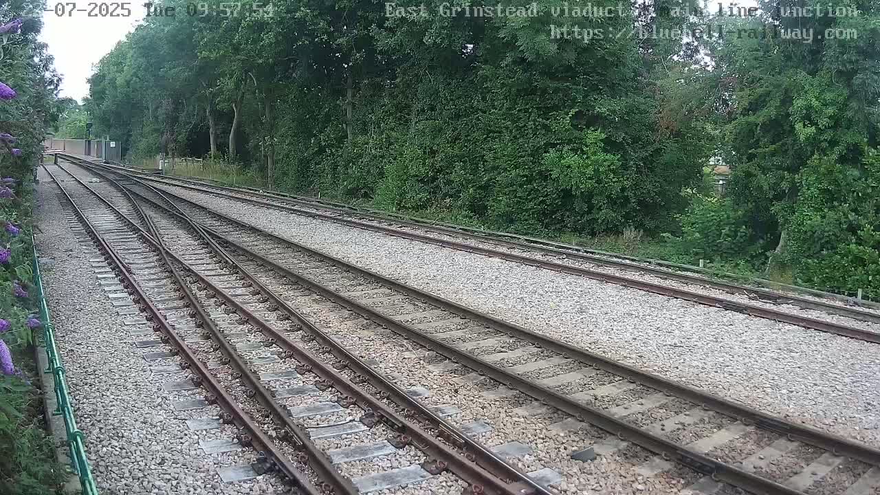 East Grinstead Station , Bluebell Railway,  Main Line Junction Viaduct North Live Cam - Mid Sussex, East Sussex, South East, England, United Kingdom
