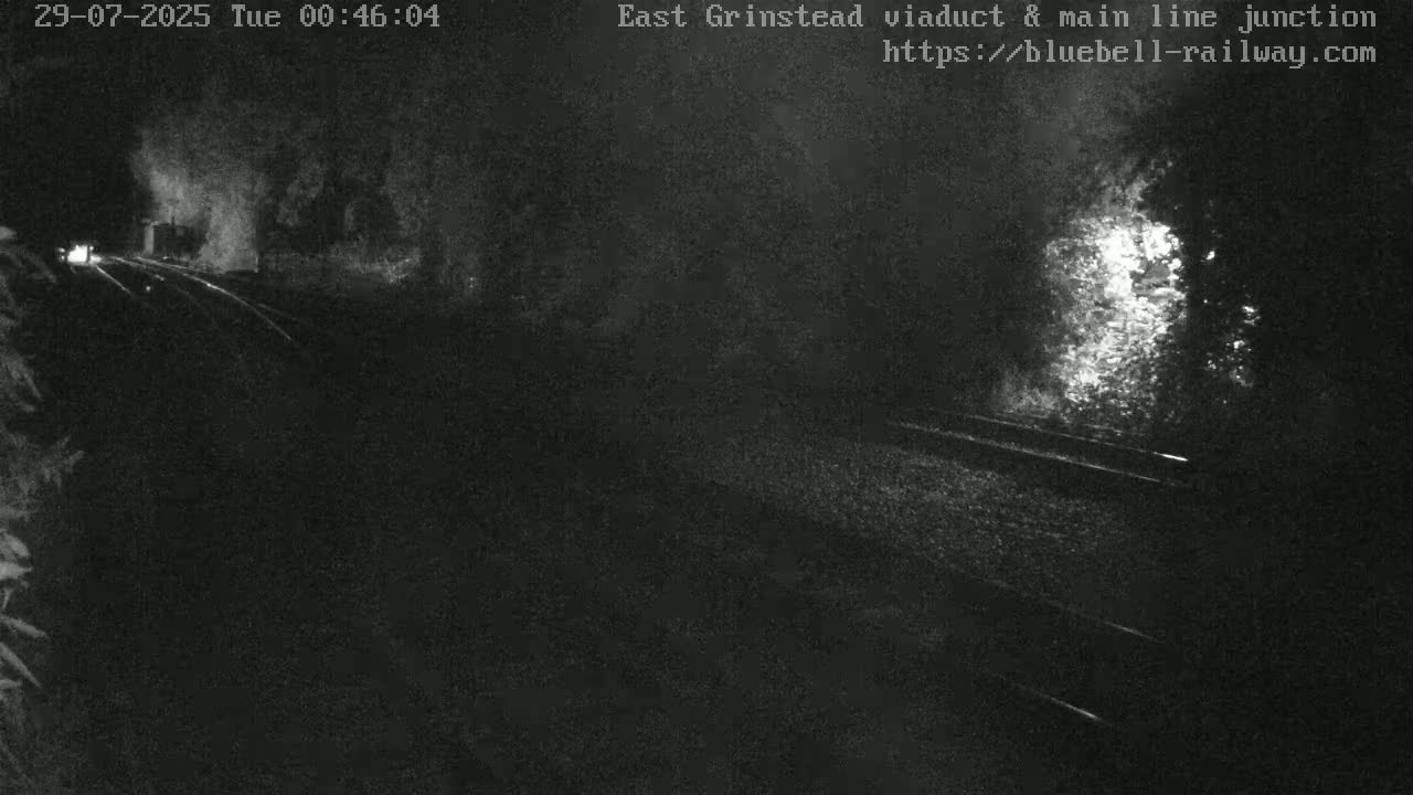 East Grinstead Station , Bluebell Railway,  Main Line Junction Viaduct North Live Cam - Mid Sussex, East Sussex, South East, England, United Kingdom