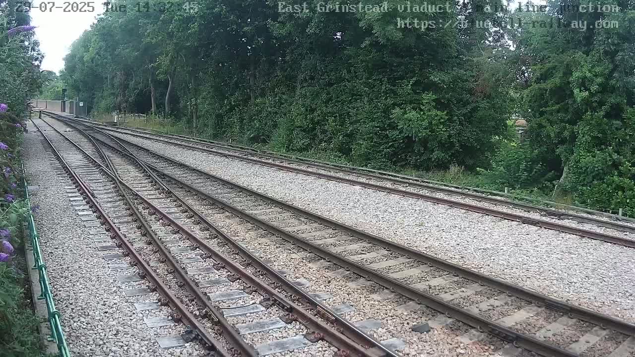 East Grinstead Station , Bluebell Railway,  Main Line Junction Viaduct North Live Cam - Mid Sussex, East Sussex, South East, England, United Kingdom