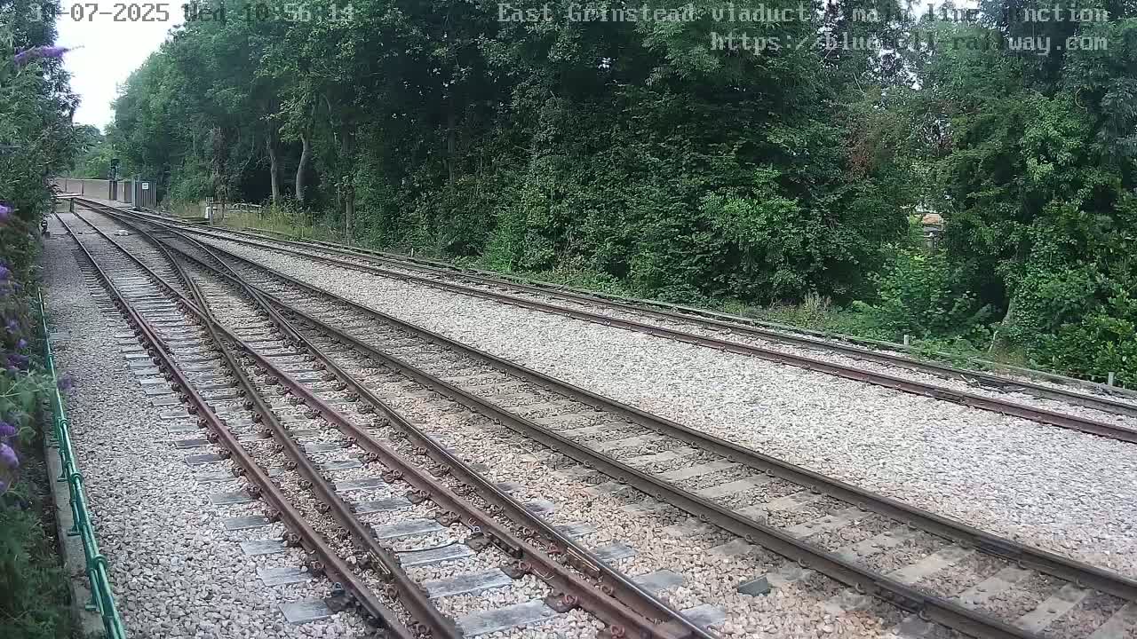 East Grinstead Station , Bluebell Railway,  Main Line Junction Viaduct North Live Cam - Mid Sussex, East Sussex, South East, England, United Kingdom