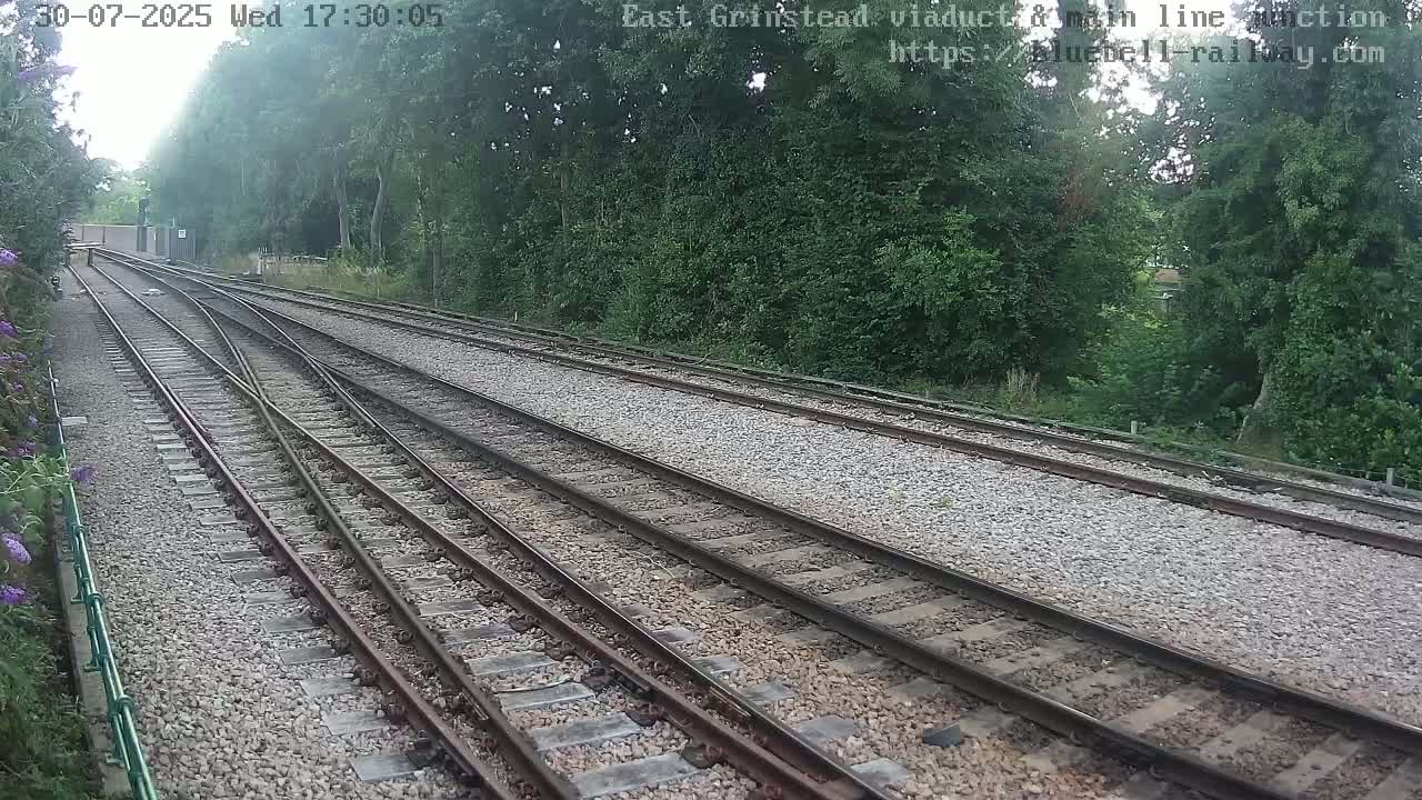 East Grinstead Station , Bluebell Railway,  Main Line Junction Viaduct North Live Cam - Mid Sussex, East Sussex, South East, England, United Kingdom