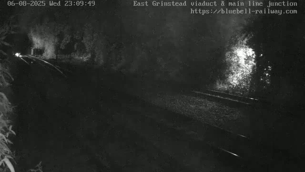 East Grinstead Station , Bluebell Railway,  Main Line Junction Viaduct North Live Cam - Mid Sussex, East Sussex, South East, England, United Kingdom