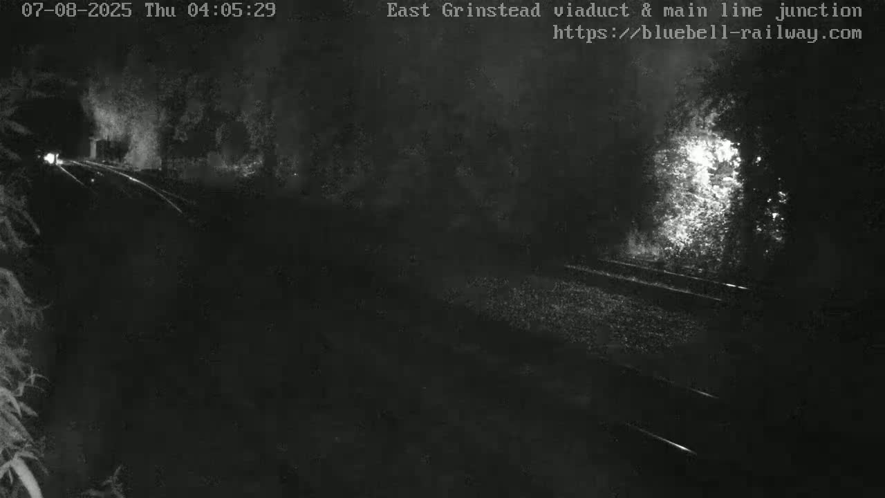 East Grinstead Station , Bluebell Railway,  Main Line Junction Viaduct North Live Cam - Mid Sussex, East Sussex, South East, England, United Kingdom