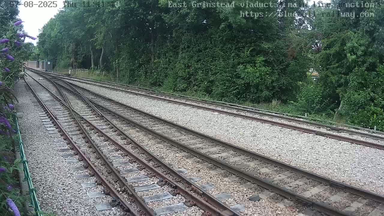 East Grinstead Station , Bluebell Railway,  Main Line Junction Viaduct North Live Cam - Mid Sussex, East Sussex, South East, England, United Kingdom
